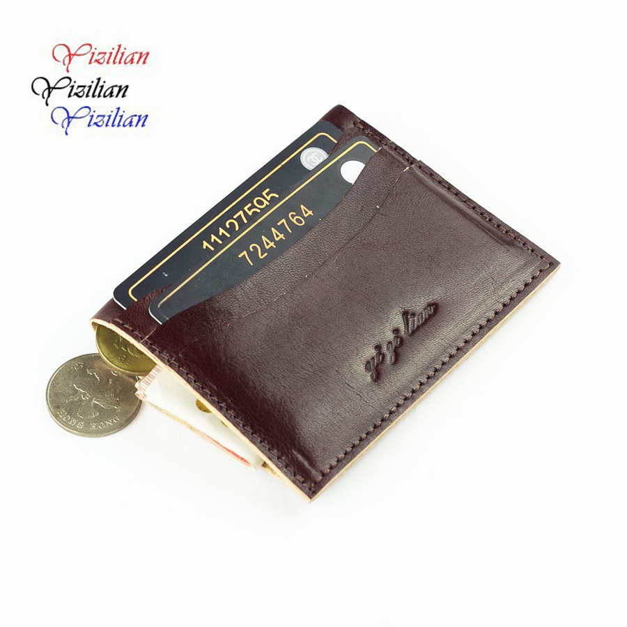 SAM men s leather credit card case bank card case credit Card Holder hot sale ID