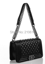 Famous Brand Designer bags Women PU leather Bags BLK Le Boy flap bag silver HW
