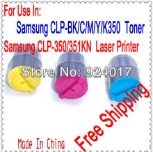 Free Shippig Color Toner For Samsung CLP 350/351KN Laser Printer,CLP K350A/M350A/Y350A/C350A Toner For Samsung Color Toner 350