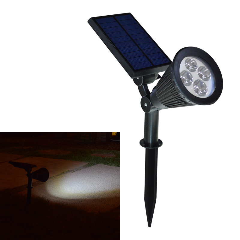 New Arrival Led Solar Light Outdoor Solar Power Spotlight Garden Lawn Lamp Landscape Spot Lights Wall Emergency Lamp luminaria