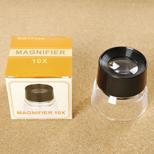 10 times the cylinder type optical magnifier plastic barrel HD desktop magnifier 17136