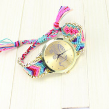 10 Colors Hot Sale Women Fashion Watch Geneva Handcrafted Elephant Pattern Lady Quartz Watches High Quality Gift Girl Clock 2015
