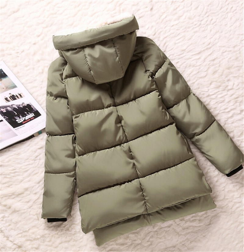 Women parka 2015 wadded jacket female winter jacket women outerwear slim girl jackets medium-long Thick down cotton coats WJL041 (23)
