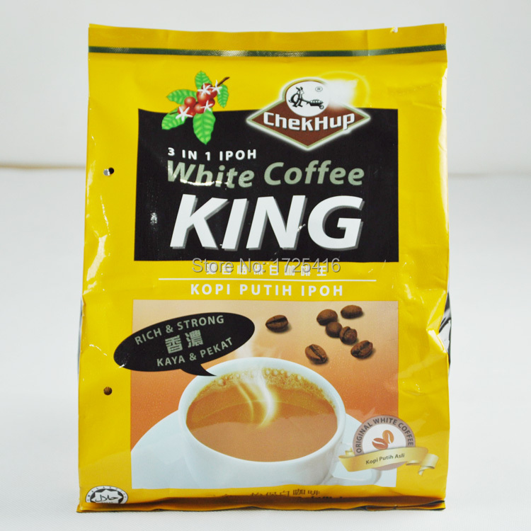 ChekHup Ze co Malaysia Ipoh White Coffee King triple imported instant coffee 600g free shipping