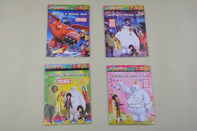 1 x Big Hero 6 Coloring Book 16 Pages with 2 Pages Stickers Gift for Kids 1 x Big Hero 6 Coloring Book 16 Pages with 2 Pages Stickers Gift for Kids