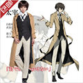 Osamu Dazai Cosplay Anime Bungo Stray Dogs Dazai Osamu Cosplay Costume Full Set Coat Shirt Vest