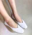 All Cowhide Genuine Leather Breathable Low Top Flat Shoes Ballerina Flats 2016 New Arrival White Ballet