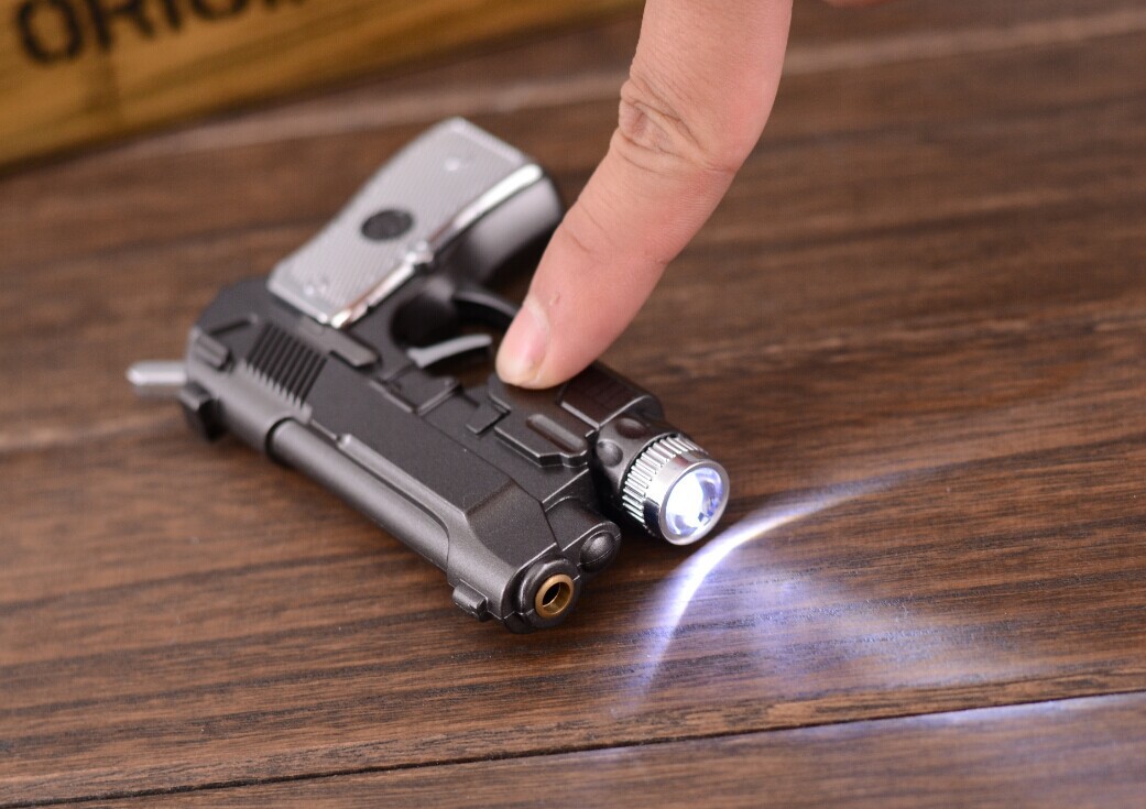 2020 Wholesale LED Black Flame Lighter For Electric Shock Prank Fashion