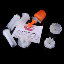 New Arrive Creative Kitchen Accessories Cooking Tools Plastic Fruit Shape Cutter Slicer Veggie Food Decorator Fruit Cutter