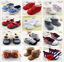 Baby Boy Girl Shoes Soft Sole Kids Toddler Infant Baby Boots Prewalker Girls First Walkers 29
