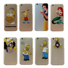 2015 New Cute Design Case Cover For Apple i Phone iPhone 6 Plus 5.5 inch 5.5″ Princess Snow White Mermaid Eat LOGO Shell