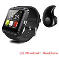 Luxury Wirst Watch Bluetooth Watch U8 Smartwatch Digital Sport Watches for Apple IOS Android phone Wearable