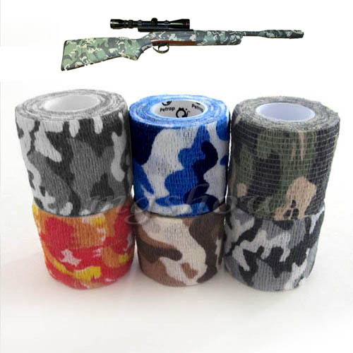 5cm x 4 5m Kombat Army Camo Wrap Rifle Shooting Hunting Camouflage Stealth Tape