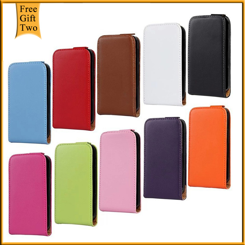 For Samsung S5830 Real Genuine Leather Flip Case For Samsung Galaxy Ace S5830i GT S5830 GT