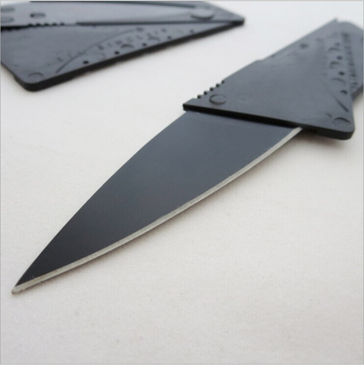 Free Shipping Cool Black Knife Credit Card Necessary Survival Knife Card Mini Multifunctional Folding Knife Camping