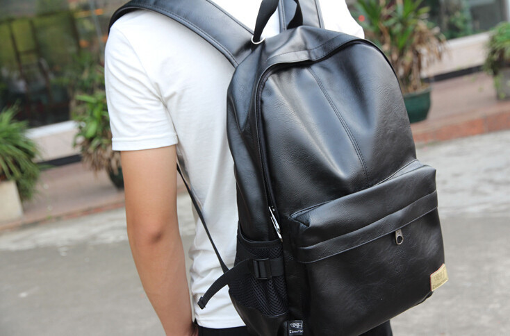 mens leather rucksack backpack