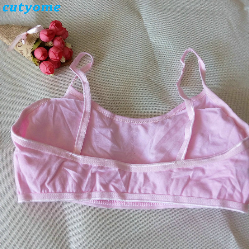 2017 5pcs/lot Child Cotton Bra For Young Girls Kids Teenage Underwear