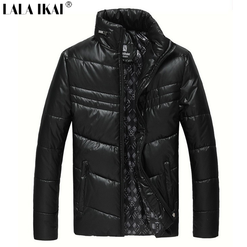 SMK004-4.5 Men Jackets Winter Thick Coats Mens Winter Cotton Jacket Padded Men's Coat Stand Collar Slim Fit Man Outdoors