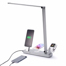 QI Charging Power Pad Wireless Charger with Apple Watch Dock with iPhone Dock &Smart Lamp for Samsung Galaxy s 6 /s6 edge