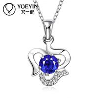 YUEYIN Necklaces & Pendants 925 Sterling Silver Pendant Collares Fine Jewelry Natural Stone Pendant Body Chains Colares Bijoux
