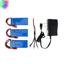 X8C Lipo battery 7.4v 2400mah batteies 3pcs and charger for syma X8W X8G rc Quadcopter drone spare part wholesales