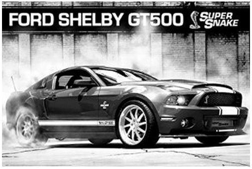 Mustang Auto Poster cars poster ford mustang shelby gt500 supersnake Mustang Auto Poster cars poster ford mustang shelby gt500 supersnake
