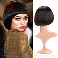 Lady s Short human natural hair bob wigs Mushroom Cosplay wigs Brazilian Full hair for black
