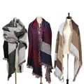 70CM 200CM Fashion Thickness Wool Large Scarf Winter Autumn Women Pashmina Warm Lady Shawl Brand Designer
