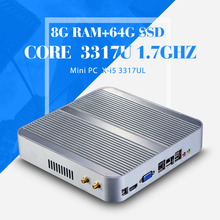 I5 3317U Computer,DDR3 8G RAM 64G SSD,With WIFI,1080P HD Video,Mini PC,Single Lan Mini PC,Windows 7/8.1 Pro