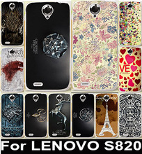 High quality Painting Hard Plastic Lenovo S820 Case for lenovo s820 back cover S 820  Phone Cases Bags