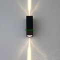 10pcs lot silver black house outdoor wall light 6W cob led ROUDA