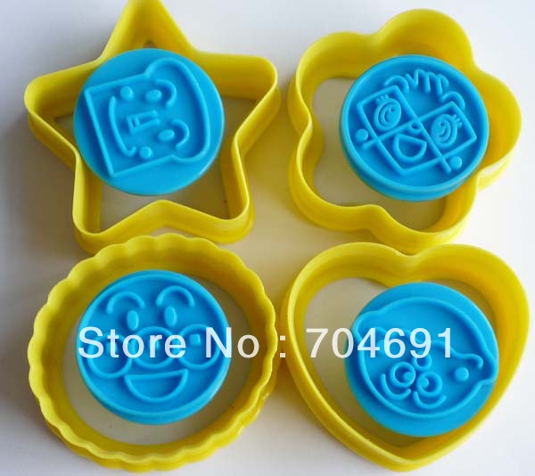  4 ./. Cookie Cutter Cookie Stamp   