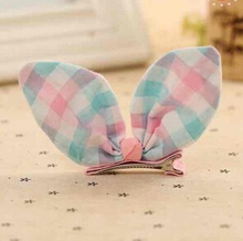 New Cute Rabbit Ear Hair Clip Wraped Well Stripe Headwear For Girls Kids Hair Accessories Lovely Princess Hairpins