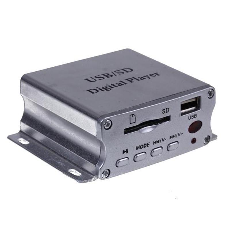 Hi-Fi Digital Audio Stereo Amplifier+USB SD Port+Remote Control for Cars Home