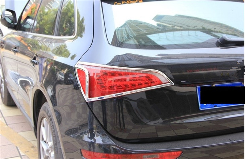 Tail Rear Light Lamp Cover for AUDI Q5 2008-2012 Chrome Decorate Car Tail Lamp 2pcs per set