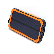 X-DRAGON 15000mAh Solar Power Bank Solar Charger Dual USB Portable Solar Battery Charger for Cell Phone Mobile most 5V USB Deice