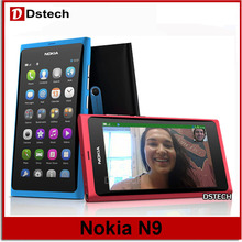 100% original Nokia N9 Unlocked cell Phone N9-00 Nokia Lankku WIFI GPS 8MP 3G GSM MeeGo OS 16GB 1 Year warranty Free shipping