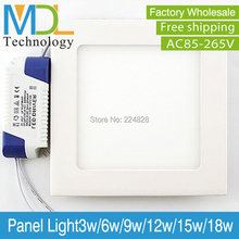 Square LED Panel Lights SMD 2835 110 265V LED Recessed Ceiling Panel Down Lights 3W 4W