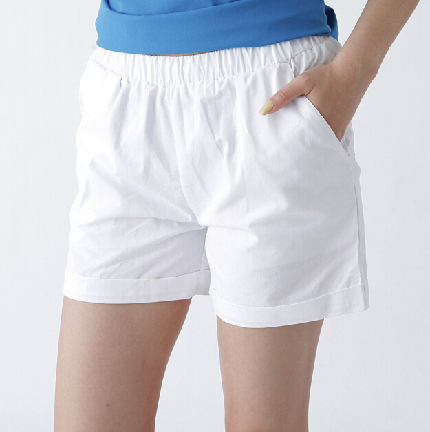 New 2015 candy color summer shorts women korea style plus size cotton hot sale fashion ladies