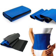 2016 Hot Selling Neoprene Waist Trimmer Sweat Fat Cellulite Burner Body Leg Slimming Shaper Exercise Wrap Belt In Blue