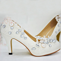Cheap Crystal lady s formal shoes High Heels Bridal Evening Prom Party Wedding Dress Bridesmaid Shoes