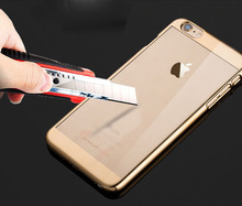 5 5 Inch Cover for iphone 6 plus Case cover Transparent Metal Frame PC Material Cheap
