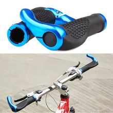 1 Pair High Quality Bicycle Handlebar & Aluminium Alloy Bicycle Handle Bar End With Rubber Sleeve Free Shipping