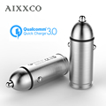 AIXXCO Metal Casing Car Charger Quick Charge 3 0 Certified Smart IC 18W QC3 0 QC2
