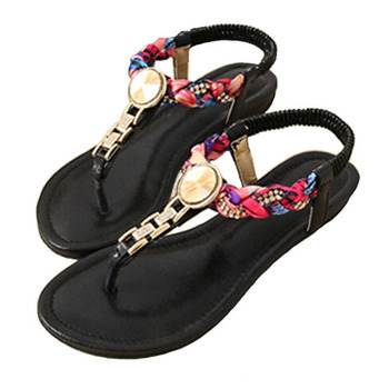 2015 летний стиль бисером сандалии летние обувь женская мода богемии сандалии бесплатная доставка A311-3