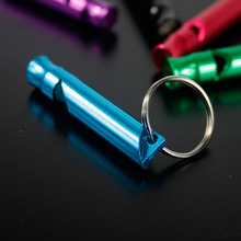 Survival Whistle Aluminum Emergency Keychain Camping Hiking Sports Basketball football referee whistle cheerleaders