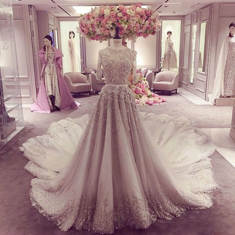 Wedding Dresses With Royal Length Trains Fashion Dresses