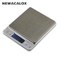 NEWACALOX 2000g x 0 1g Digital Pocket Scale 2kg 0 1 2000g 0 1 Jewelry Scales