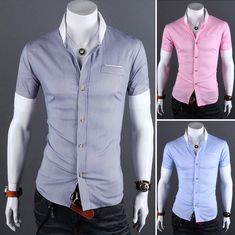 Dress shirts with oversized collars