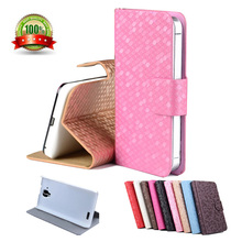 2015 New Arrival Photo Frame Leather Case for lenovo a536 Flip Stand Skin Cover With Credit Card and Holders for lenovo a 536